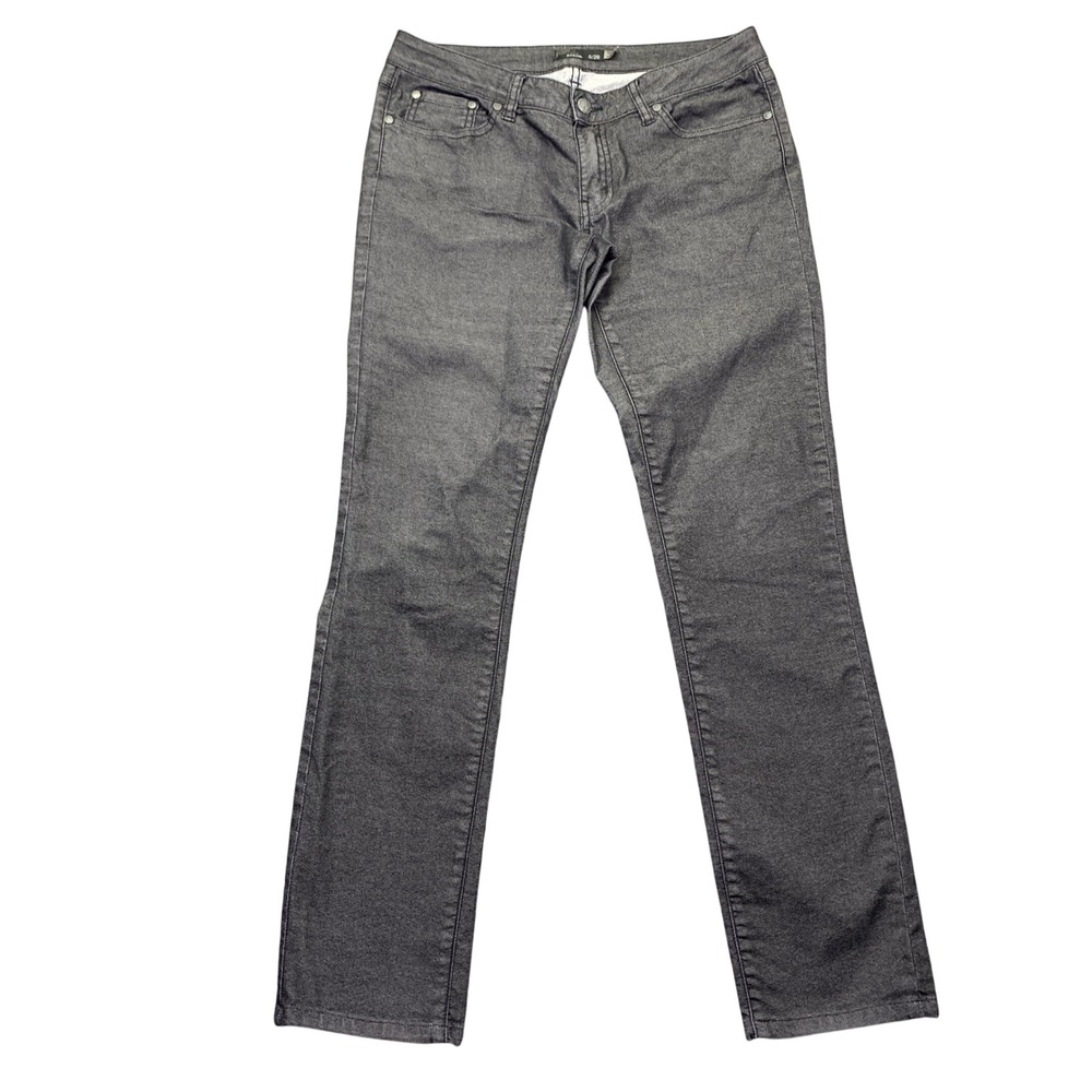 Prana Kara Charcoal Gray Organic Cotton Stretch Straight Leg‎ Jeans Womens 8/29